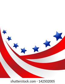 USA flag in style vector