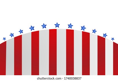 USA flag in style vector