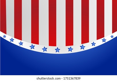 USA flag in style vector