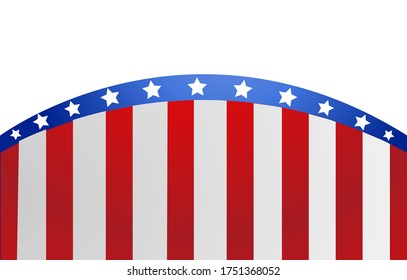 USA flag in style vector