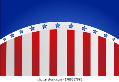 USA flag in style vector