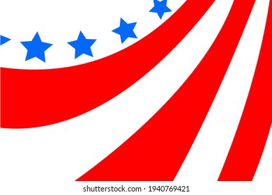 USA flag in style vector