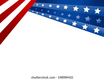 USA flag in style vector 