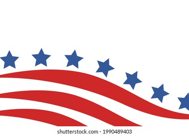 USA flag in style vector
