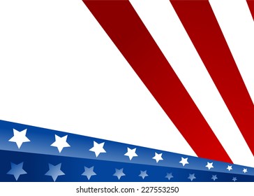 USA flag in style vector 