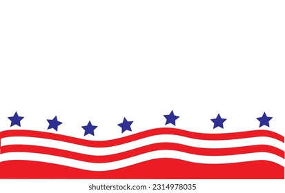 USA flag in style vector
