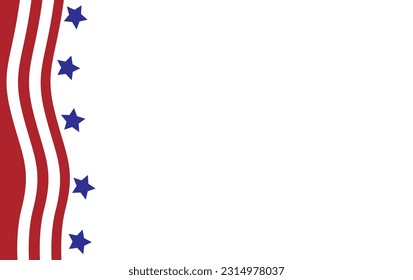 USA flag in style vector