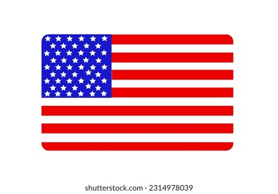 USA flag in style vector
