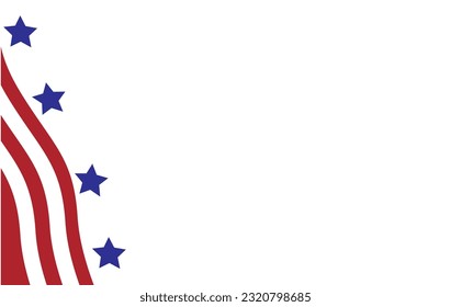 USA flag in style vector