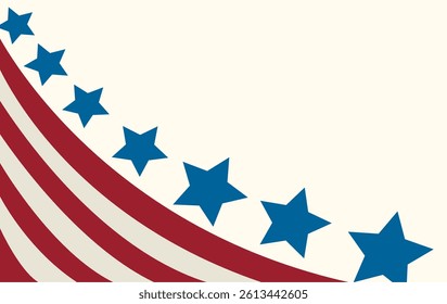 USA flag in style vector