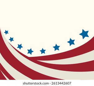 USA flag in style vector