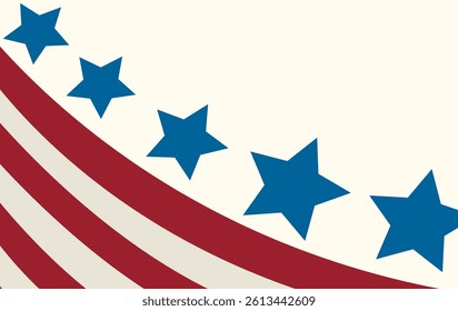 USA flag in style vector