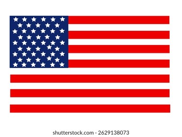 USA flag in style vector
