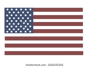 USA flag in style vector