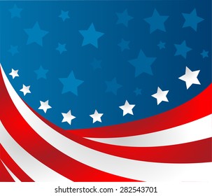 USA flag in style vector