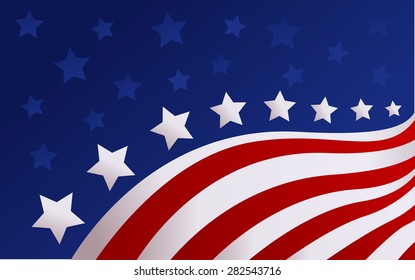 USA flag in style vector