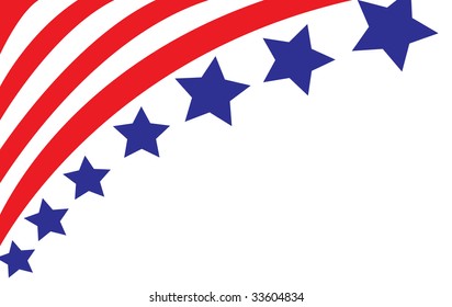 USA flag in style vector