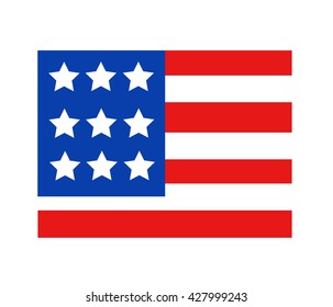 USA flag in style vector