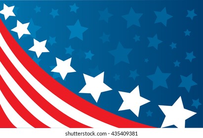 USA flag in style vector