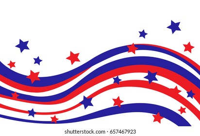 USA flag in style vector
