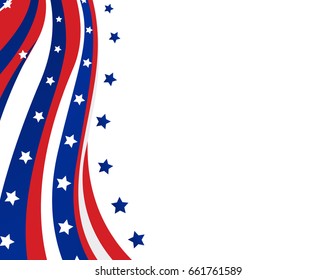 USA flag in style vector