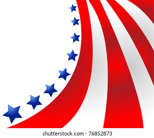 USA flag in style vector