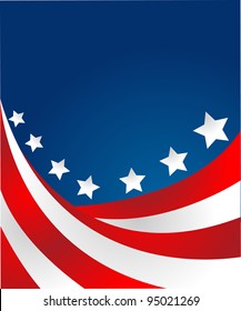 USA flag in style vector