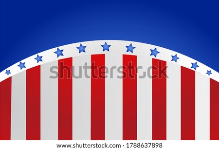 USA flag in style vector