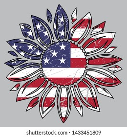 Free Free 342 Sunflower American Flag Svg Free SVG PNG EPS DXF File