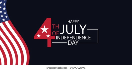 USA Flag Symbol of Freedom on Independence Day