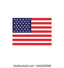 USA flag symbol vector illustration