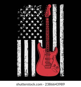 USA Flag And USA Flag T shirt Design