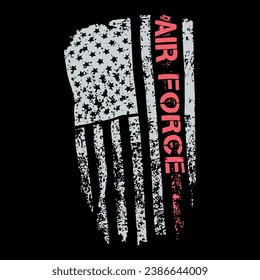 USA Flag And USA Flag T shirt Design