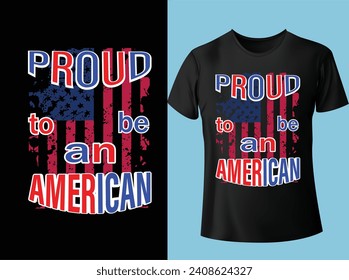 USA Flag t shirt design