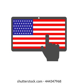 usa flag tablet