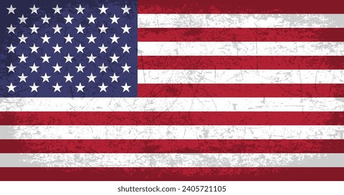 usa-Flagge mit strukturiertem Design