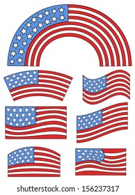 USA Flag theme design - Constitution Day Vector Illustration