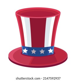 usa flag in tophat icon