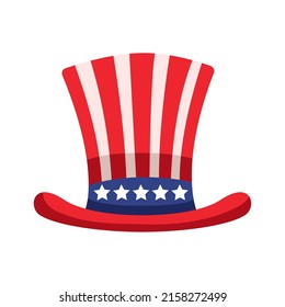 Usa flag in tophat icon