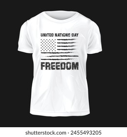 USA Flag T-shirt Design Vector Template