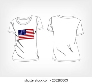 USA flag t-shirt United States of America, t-shirt with the flag of the United States of America