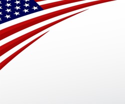 USA Flag. United States Flag Background. Vector