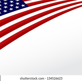 USA flag. United States flag background. Vector