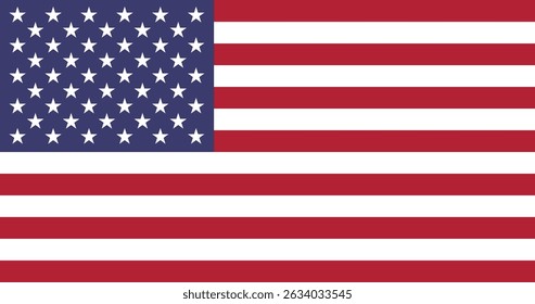 USA flag. Flag of the United States. vector USA Flag.