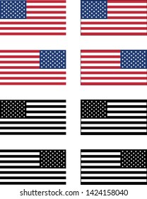 USA flag, US flag, America Flag in Vector