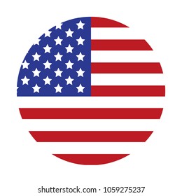 USA flag. Vector