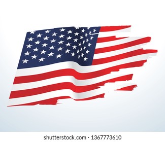 USA flag vector