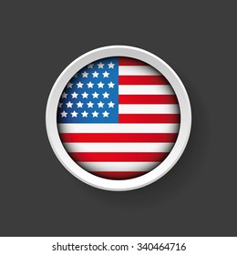 USA flag vector