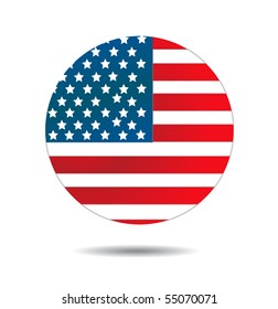 USA flag vector