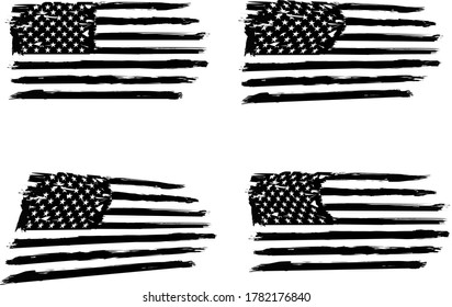 USA Flag, vector flag, american flag, EPS 10. army, military, veterans, navy, patriotic,	